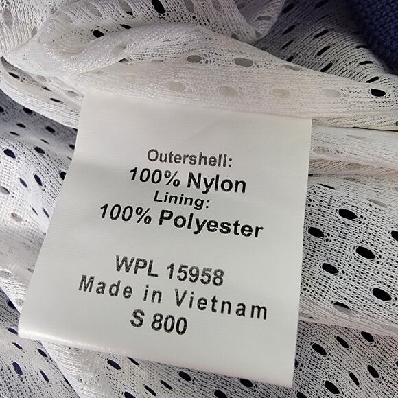 Southern Athletic Pullover Jacket Mens Medium Blue V Neck Windbreaker Nylon - Picture 4 of 8